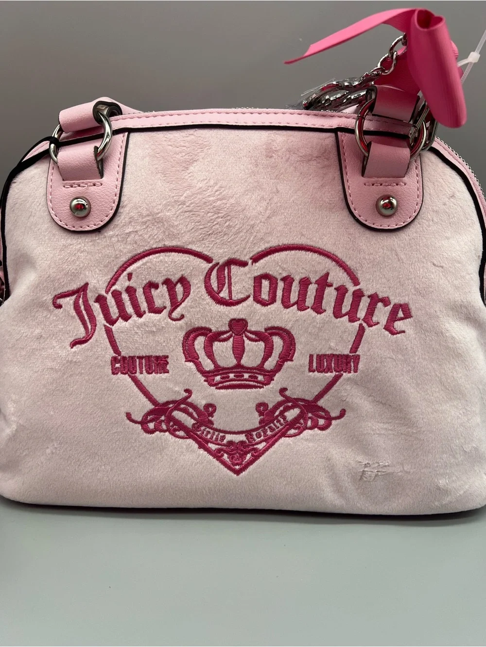 Juicy couture girlie royalty satchel purse
